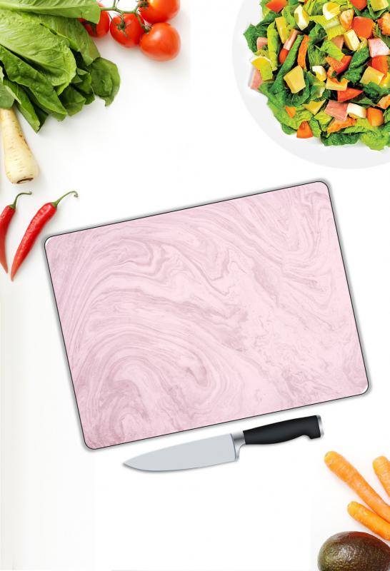 Minimal Desen Cam Kesme Tablası