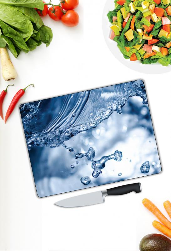 Minimal Desen Cam Kesme Tablası