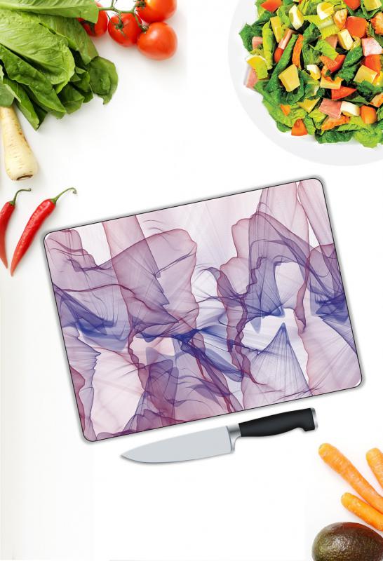 Çiçek Desen Cam Kesme Tablası