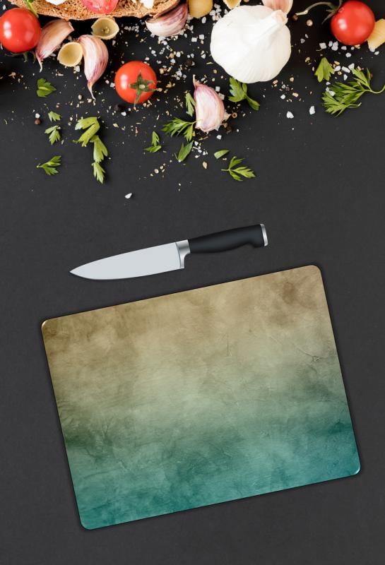 Çiçek Desen Cam Kesme Tablası