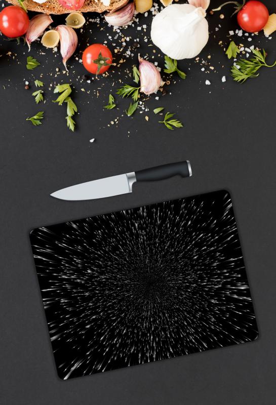 Minimal Desen Cam Kesme Tablası