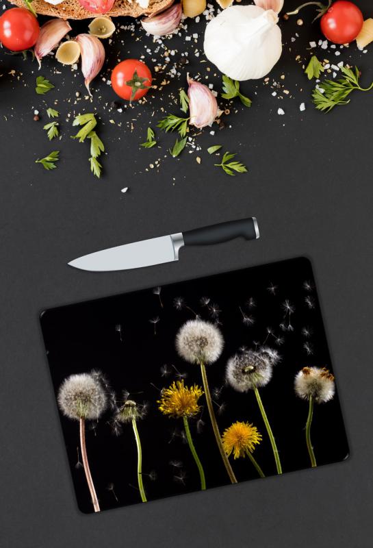 Karahindiba Desen Cam Kesme Tablası