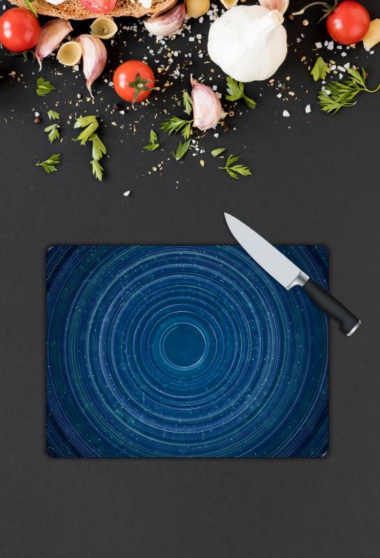 Girdap Desen Cam Kesme Tablası