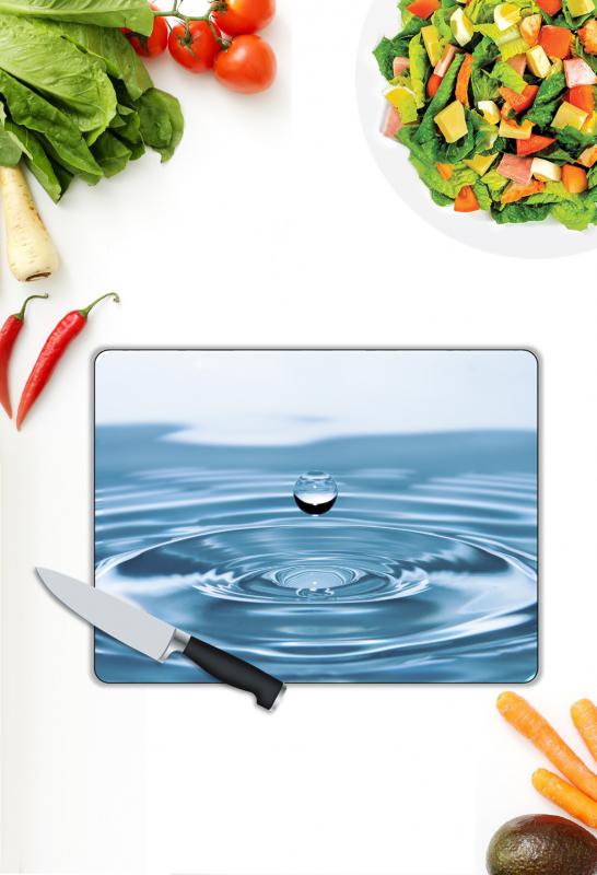 Su Damlası Desen Cam Kesme Tablası