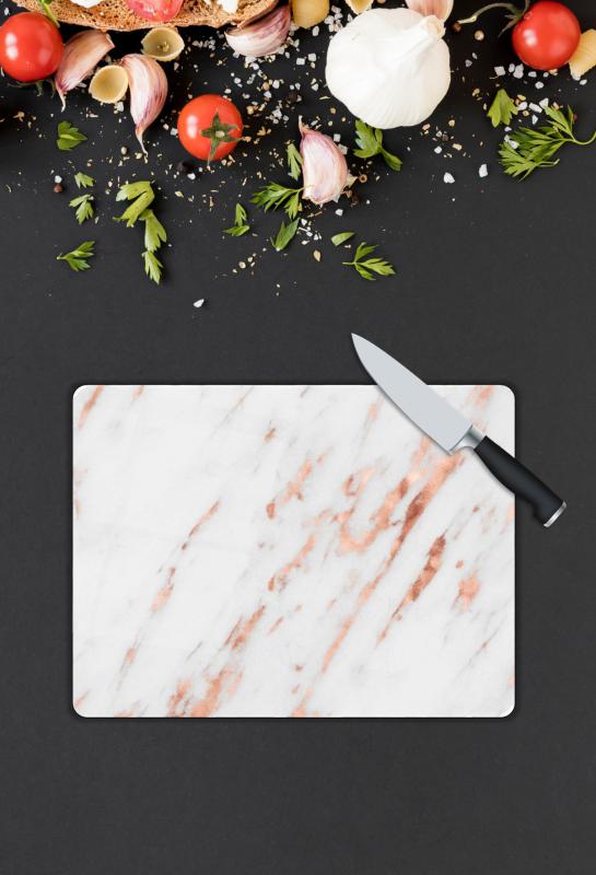 Mermer Desen Cam Kesme Tablası