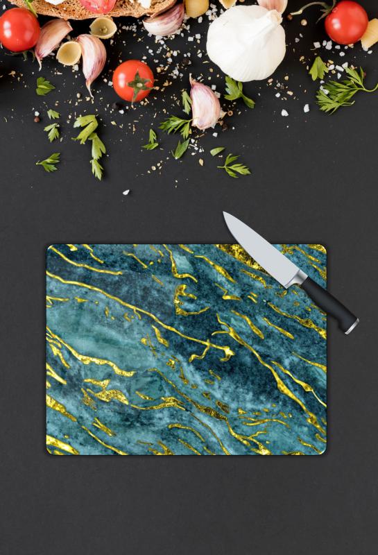 Mermer Desen Cam Kesme Tablası