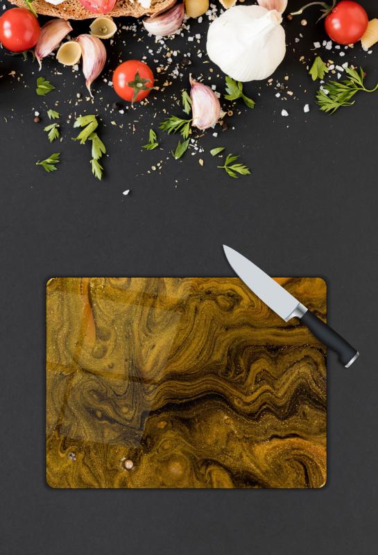 Toprak Desen Cam Kesme Tablası