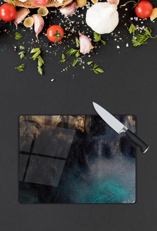 Gökyüzü Desen Cam Kesme Tablası