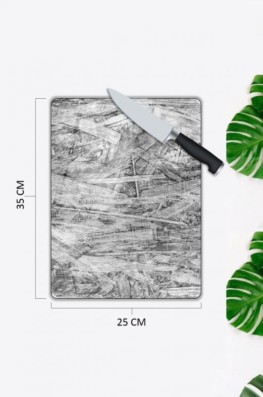 Mermer Desen Cam Kesme Tablası