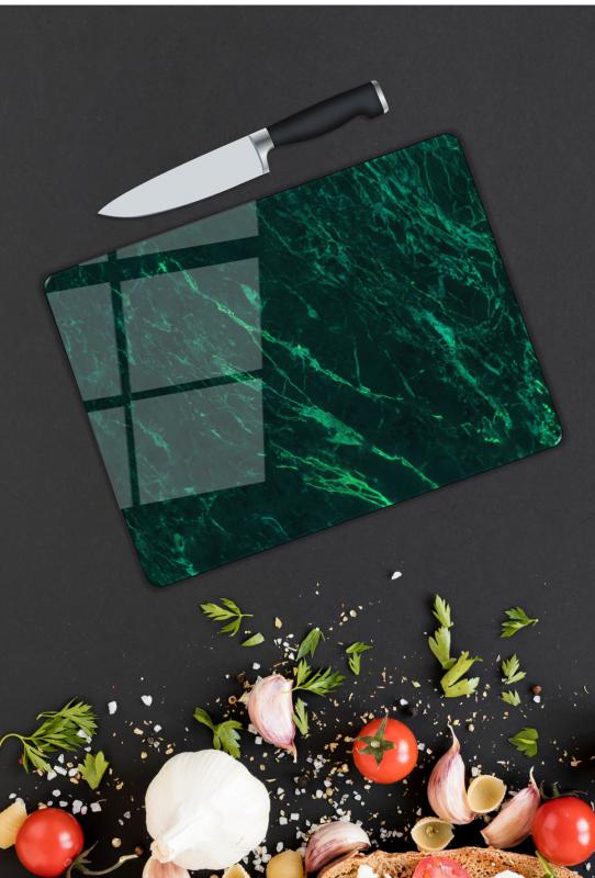 Renkli Desen Cam Kesme Tablası