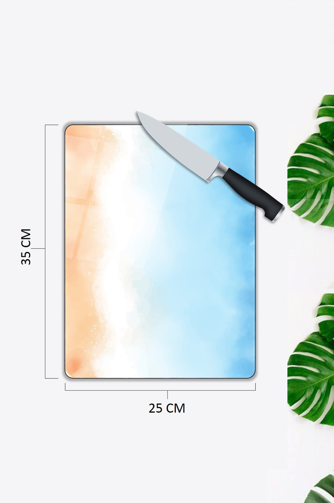 Renkli Desen Cam Kesme Tablası