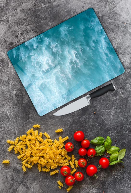 Renkli Desen Cam Kesme Tablası