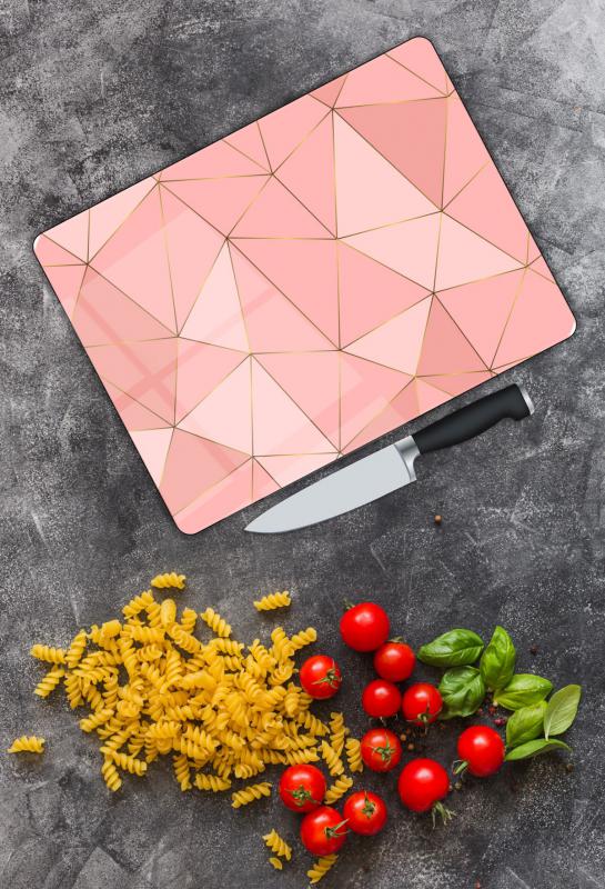 Renkli Desen Cam Kesme Tablası