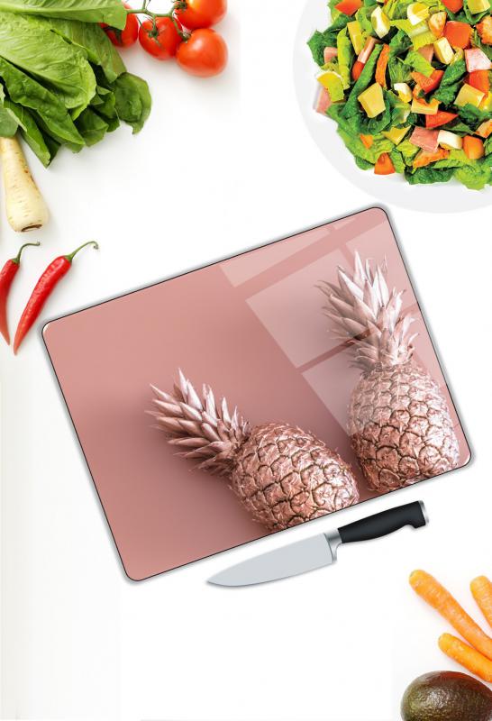 Ananas Desen Cam Kesme Tablası