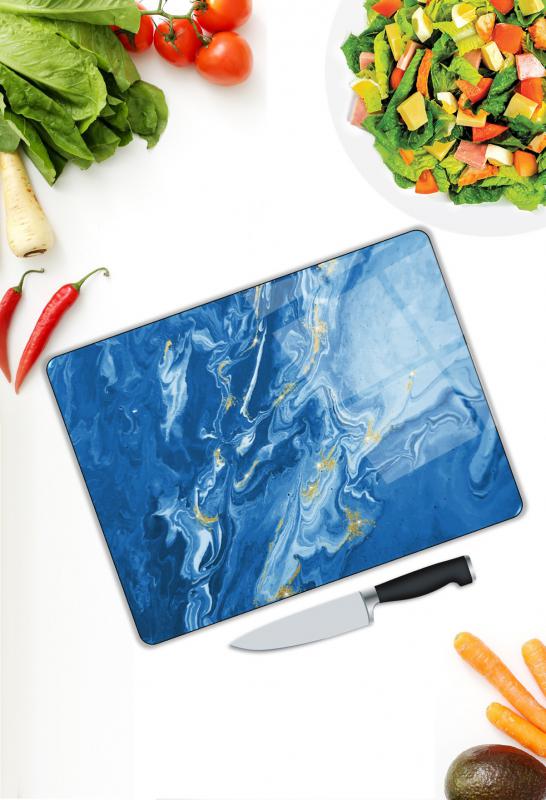 Renkli Desen Cam Kesme Tablası