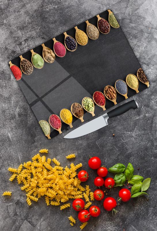 Baharat Desen Cam Kesme Tablası