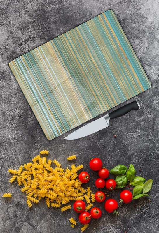 Minimal Desen Cam Kesme Tablası