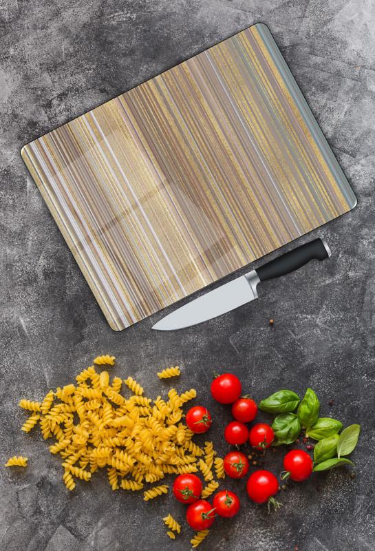 Minimal Desen Cam Kesme Tablası