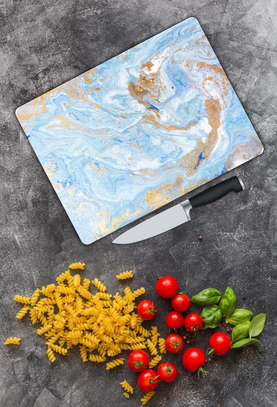 Minimal Desen Cam Kesme Tablası