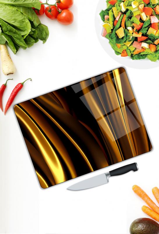 Minimal Desen Cam Kesme Tablası