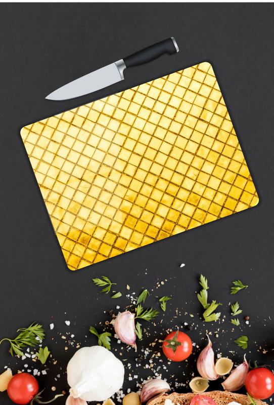 Minimal Desen Cam Kesme Tablası