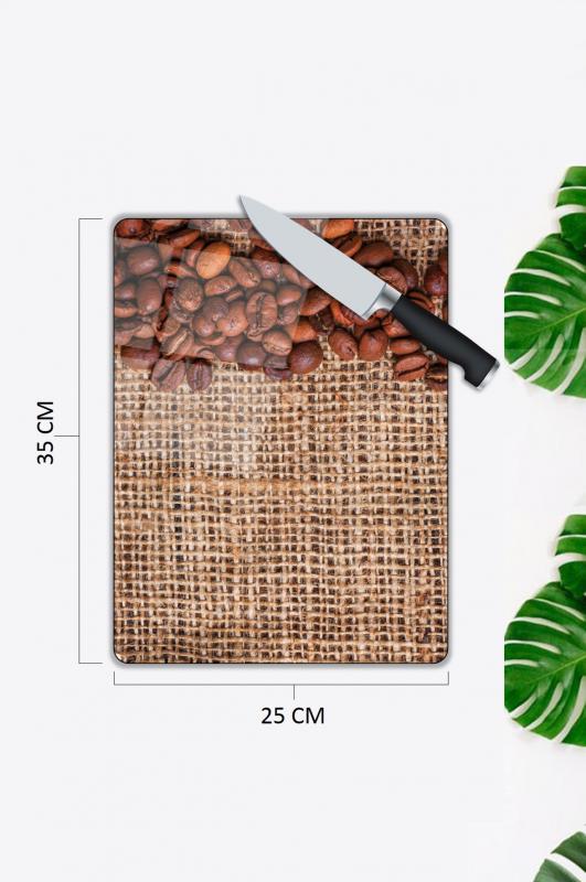 Minimal Desen Cam Kesme Tablası