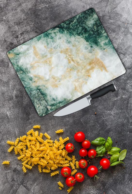 Mermer Desen Cam Kesme Tablası