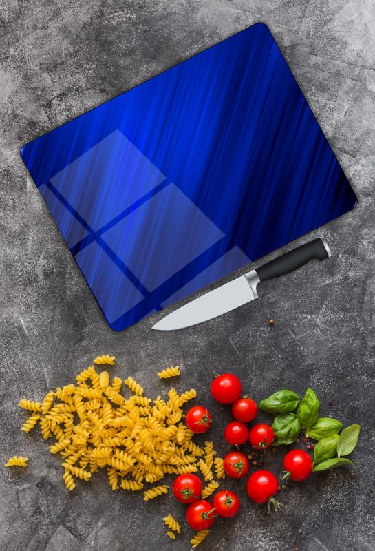 Gece Mavisi Cam Kesme Tablası