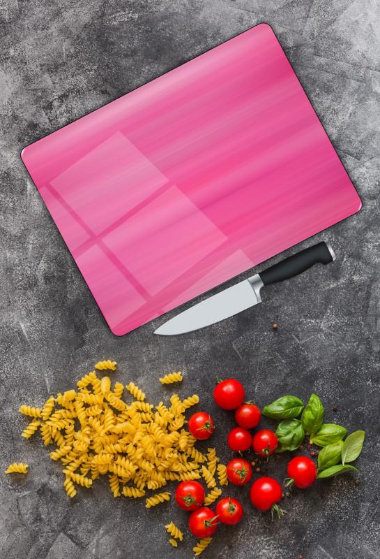 Pembe Cam Kesme Tablası