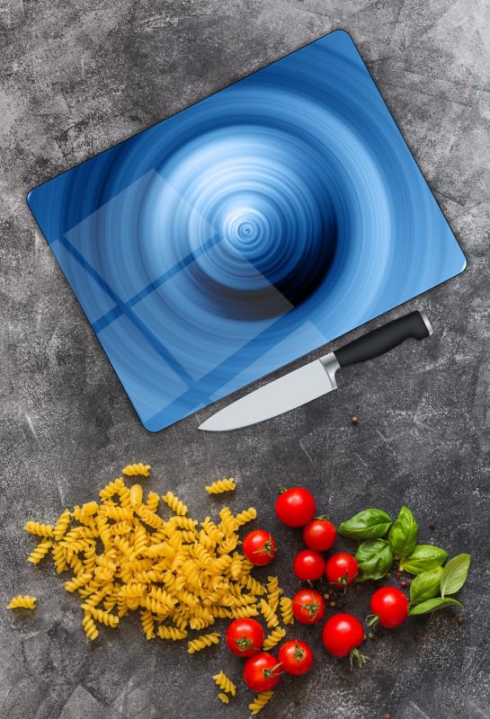 Damla Desen Cam Kesme Tablası