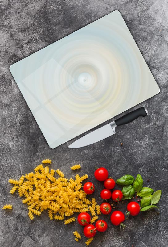 Krem Damla Cam Kesme Tablası