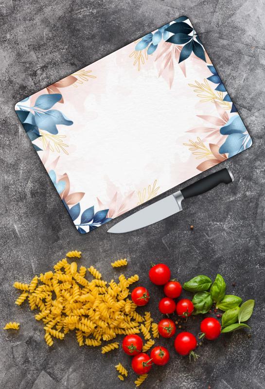 Renkli Desen Cam Kesme Tablası