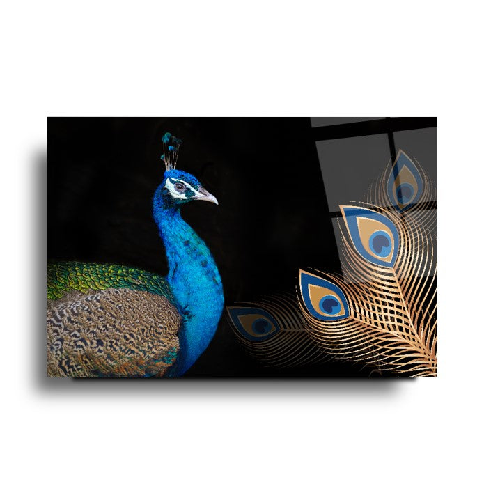 Tavuskuşu Cam Tablo