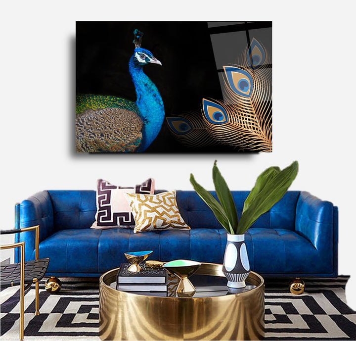 Tavuskuşu Cam Tablo