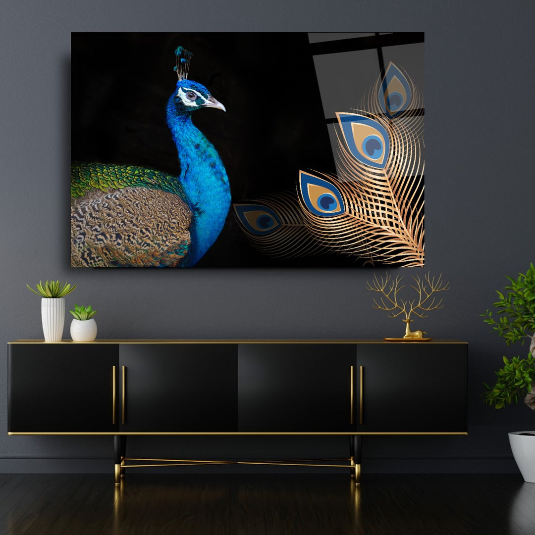 Tavuskuşu Cam Tablo