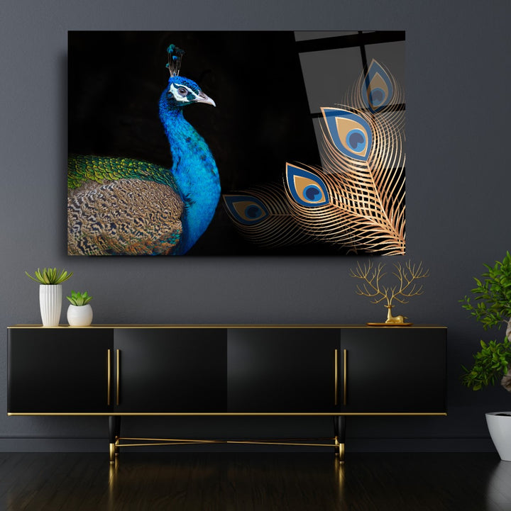 Tavuskuşu Cam Tablo