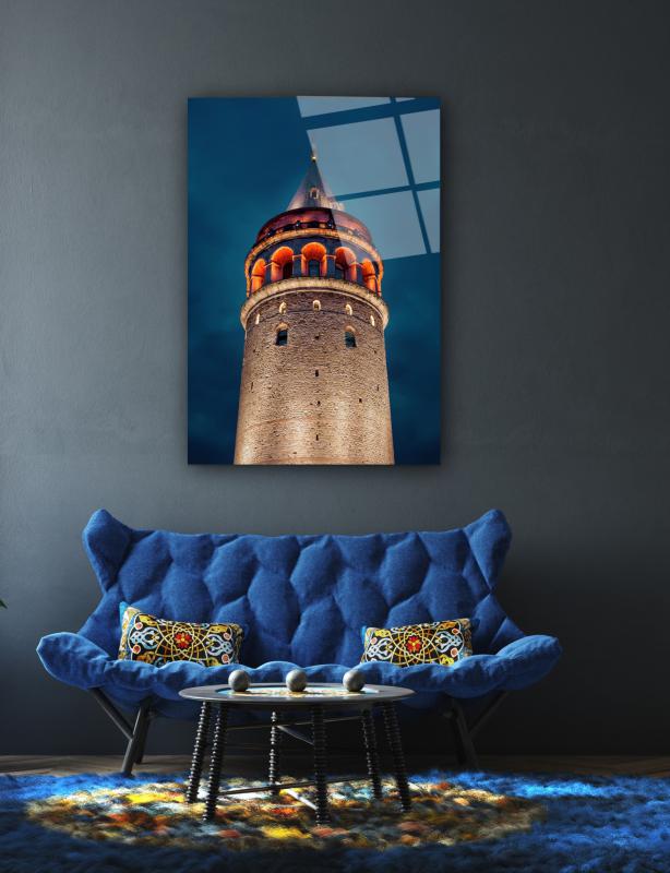 Galata Kulesi Cam Tablo