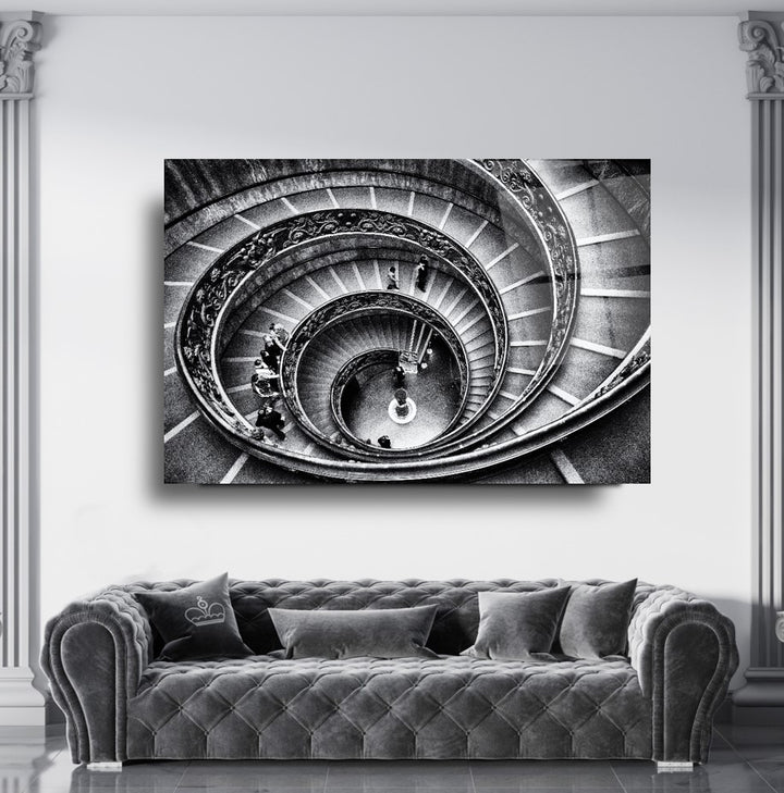 Spiral Merdivenler Cam Tablo