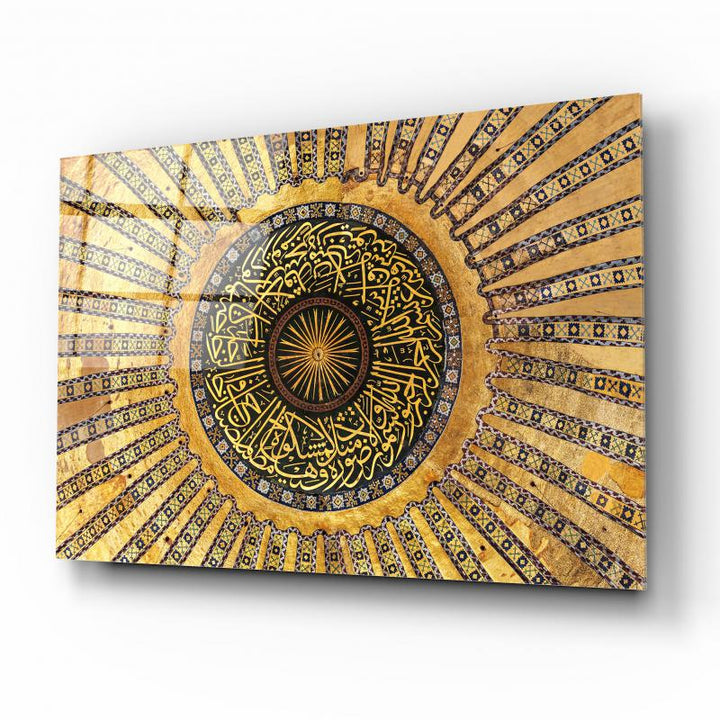 Ayasofya Kubbesi Cam Tablo