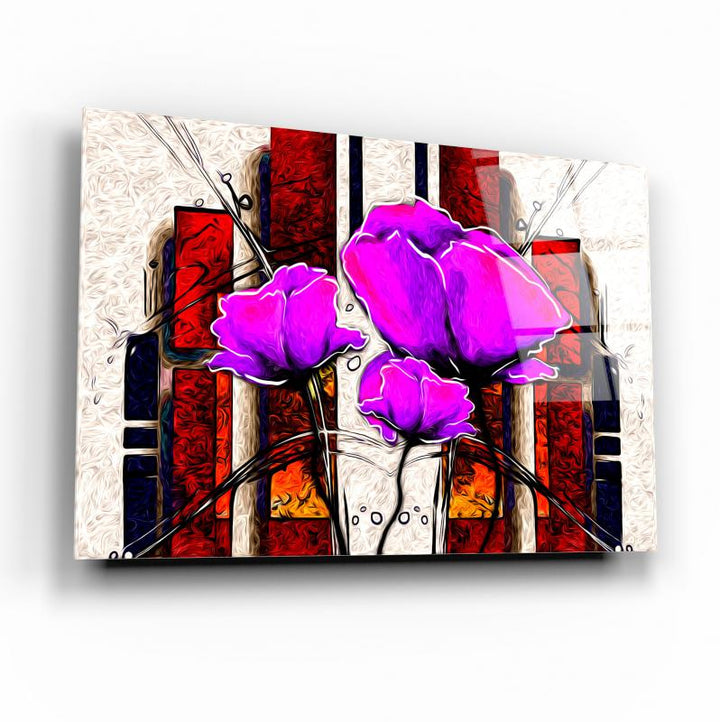 Çiçek Cam Tablo