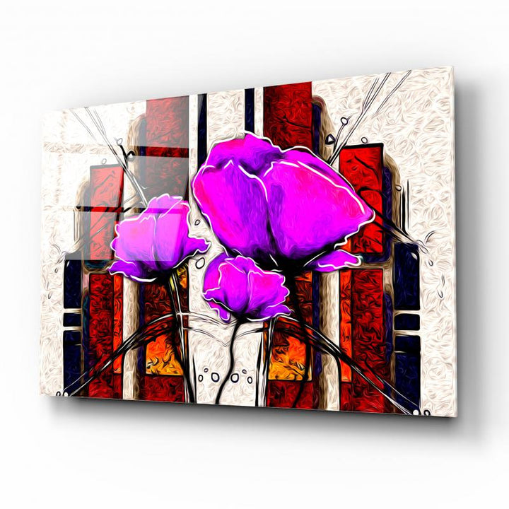 Çiçek Cam Tablo