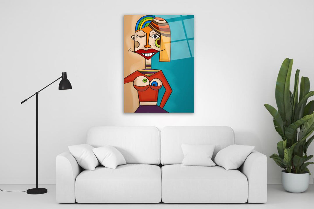 Karikatür Cam Tablo