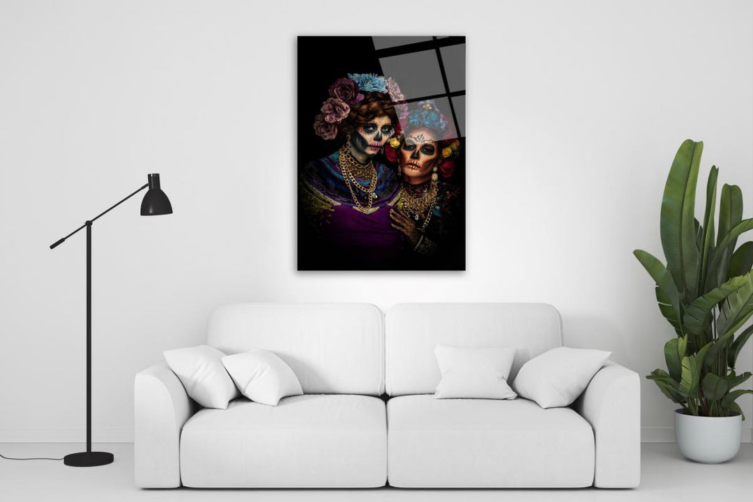 Kadın Silüeti Cam Tablo