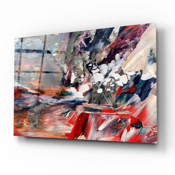 Soyut  Yağlı Boya Cam Tablo