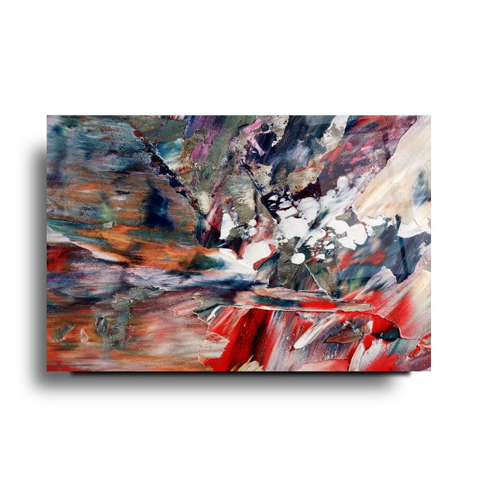 Soyut  Yağlı Boya Cam Tablo