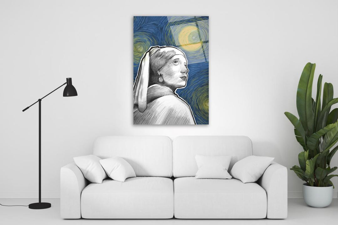 Kadın Silüeti Cam Tablo