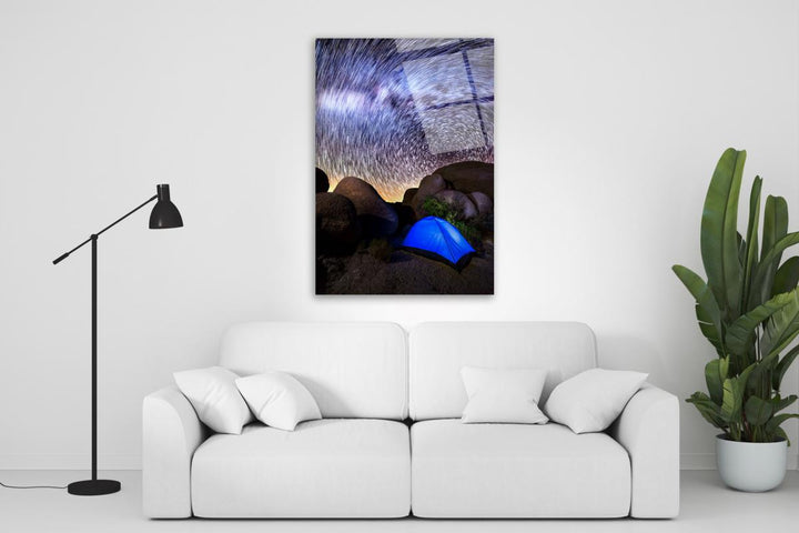 Gökyüzü Cam Tablo