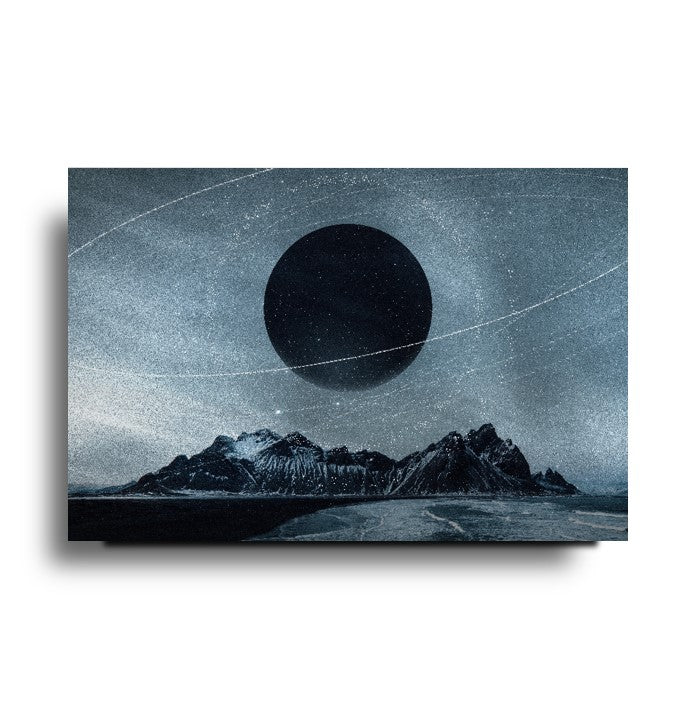 Ay Manzarası Cam Tablo
