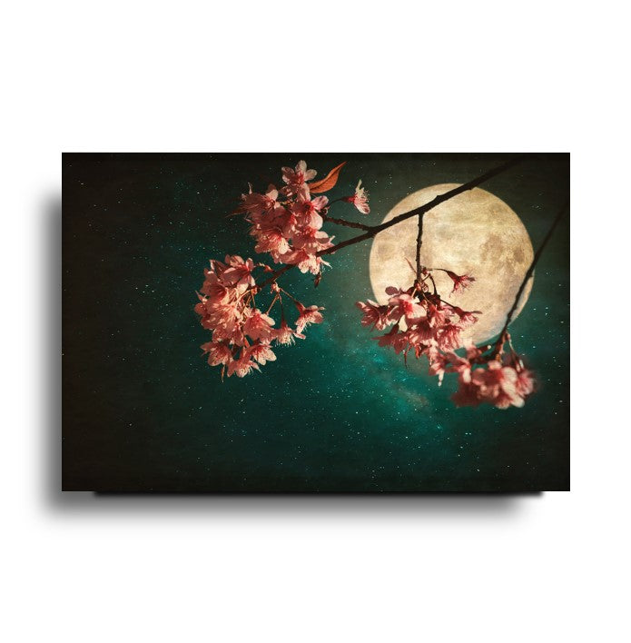 Ay Manzarası  Cam Tablo