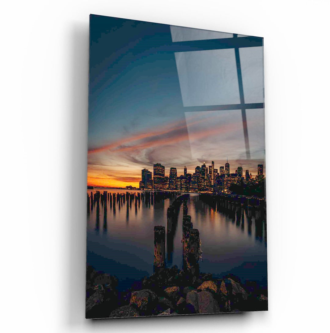Şehir Manzarası Cam Tablo